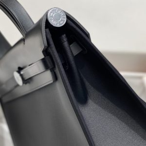 Replica Hermes Herbag 31cm Black - ultra-realistic fake designer tote