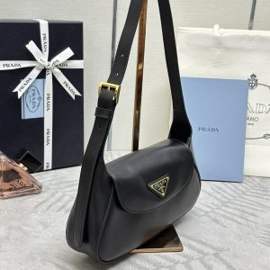 Replica Prada Small Shoulder Bag Black - top-rated replica designer bag