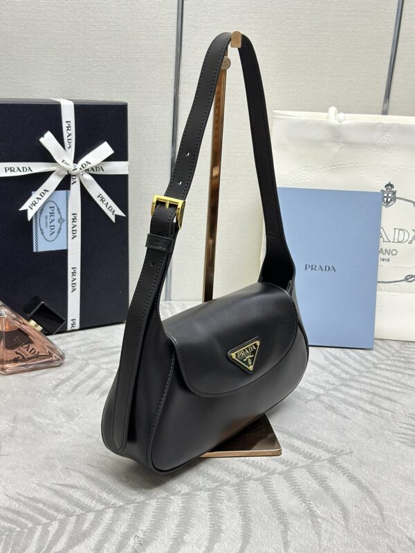 Replica Prada Small Shoulder Bag Black - top-rated replica designer bag