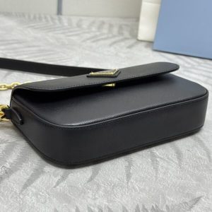 Replica Prada Mini Saffiano Black - realistic designer-inspired fake bag