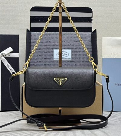 Replica Prada Mini Saffiano Black - 1:1 designer replica handbag
