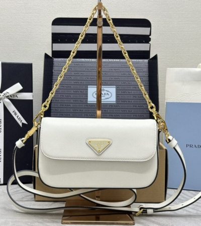 Replica Prada Mini Saffiano White - best-selling designer handbag dupe