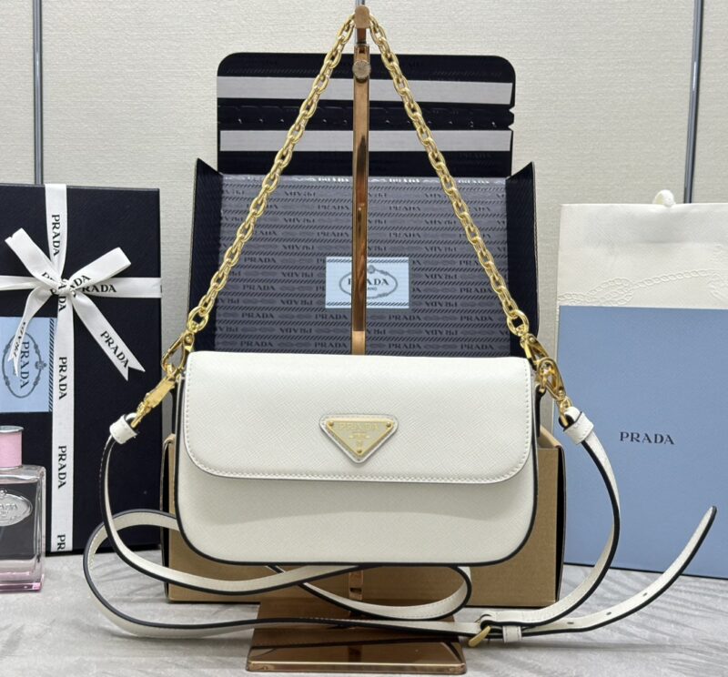 Replica Prada Mini Saffiano White - best-selling designer handbag dupe