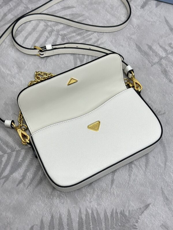 Replica Prada Mini Saffiano White - realistic designer-inspired fake bag