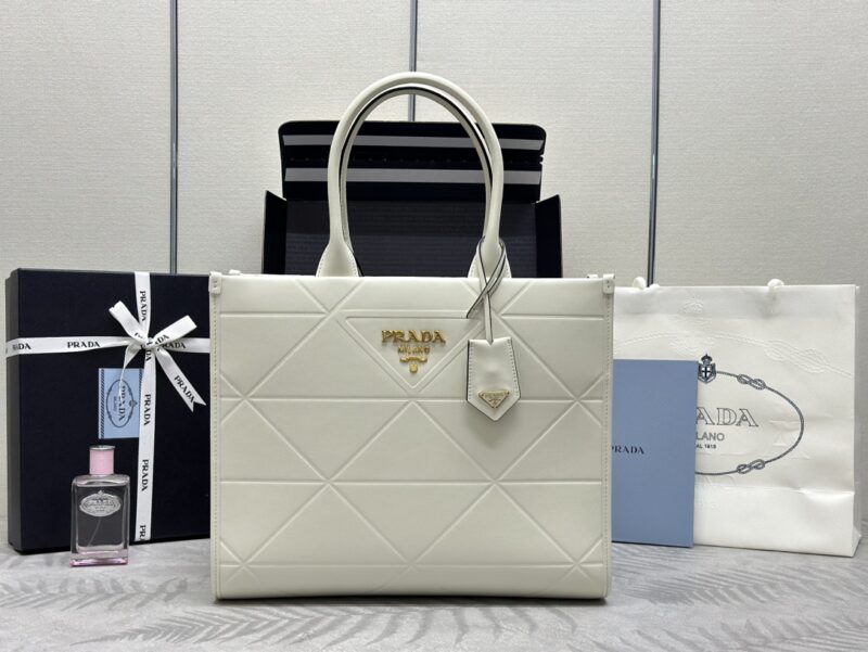 Replica Prada Symbole White - realistic designer-inspired fake bag