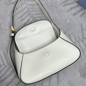 Replica Prada Small Shoulder Bag White - top-rated replica designer bag