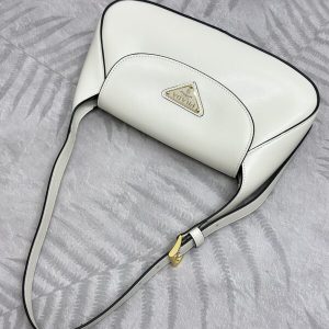 Replica Prada Small Shoulder Bag White - best-selling designer handbag dupe