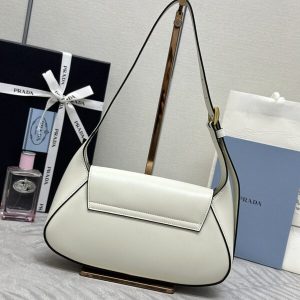 Replica Prada Small Shoulder Bag White - best-selling designer handbag dupe