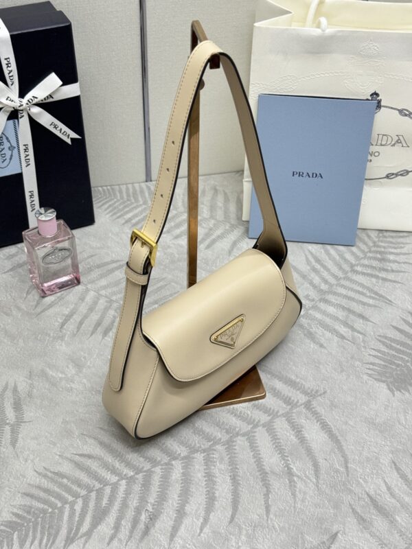 Replica Prada Small Shoulder Bag Beige - premium 1:1 fake handbag model