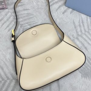 Replica Prada Small Shoulder Bag Beige - high-end fake designer purse