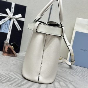 Replica Prada White Buckle - top-rated replica designer bag