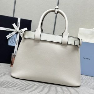 Replica Prada White Buckle - premium-grade designer purse dupe