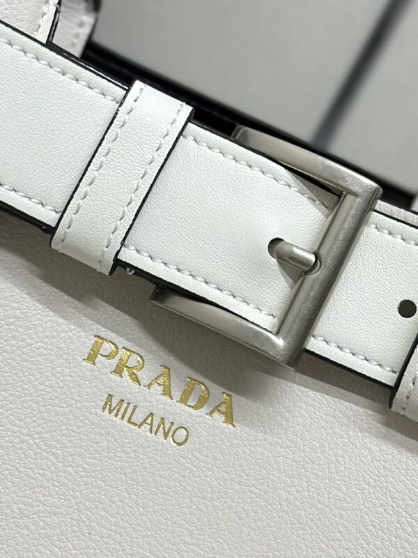 Replica Prada White Buckle - premium 1:1 fake handbag model