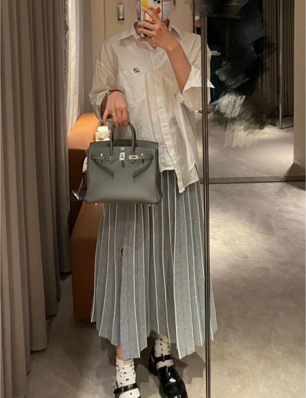 Replica Hermes Top Quality Replica Bag ShopCumulonimbus Grey - best-selling designer handbag dupe