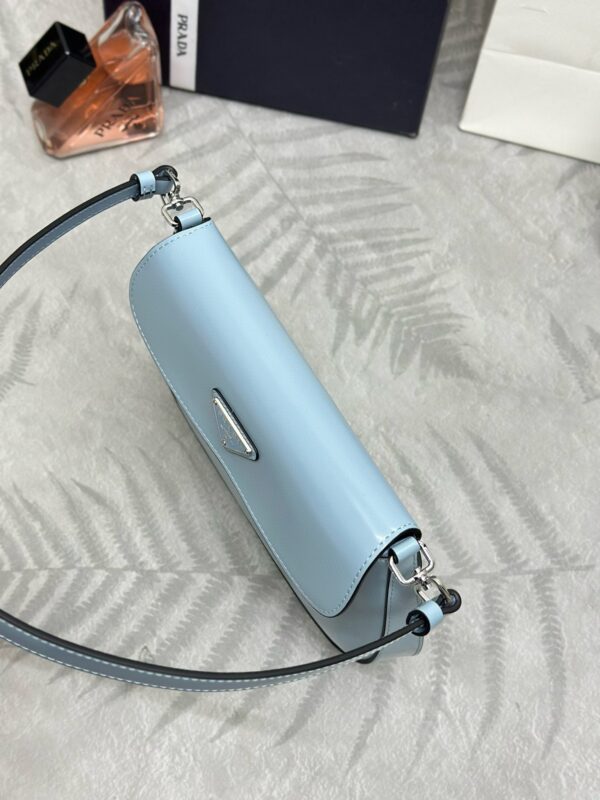 Replica Prada Cleo Medium Blue Bag With Flap - high-accuracy replica luxury purse