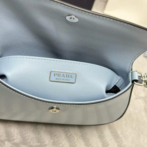 Replica Prada Cleo Medium Blue Bag With Flap - premium 1:1 fake handbag model