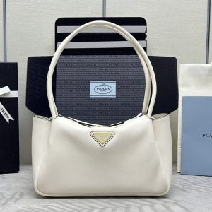 Replica Prada Medium White Shoulder Bag - premium-grade designer purse dupe