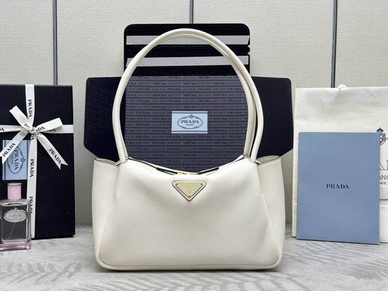 Replica Prada Medium White Shoulder Bag - premium-grade designer purse dupe