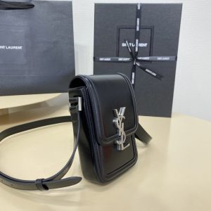Replica YSL Solferino Mini Black - premium-grade designer purse dupe