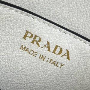 Replica Prada Saffiano Small Tote White - premium 1:1 fake handbag model