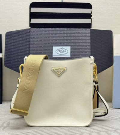 Replica Prada Saffiano Small Tote White - authentic-look luxury purse replica