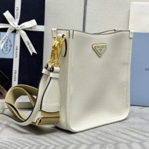 Replica Prada Saffiano Small Tote White - premium 1:1 fake handbag model