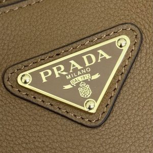 Replica Prada Saffiano Small Tote Black Brown - best-selling designer handbag dupe