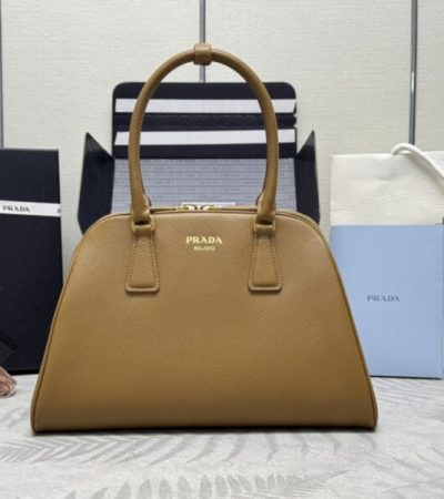 Replica Prada Large Saffiano Caramel - high-quality designer bag clone