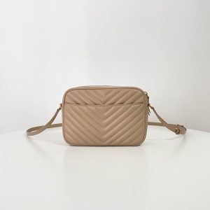 Replica YSL Lou Camera Bag Apricot - near-authentic luxury replica handbag