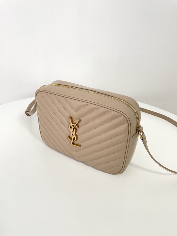 Replica YSL Lou Camera Bag Apricot - ultra-realistic fake designer tote