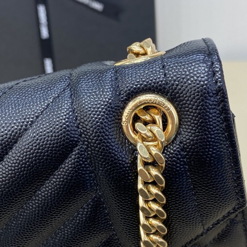 Replica YSL Envelope Crossbody Black - best quality luxury bag dupe