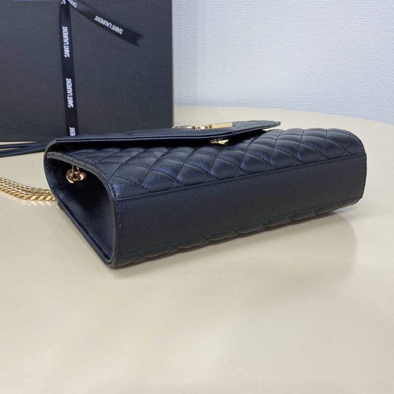 Replica YSL Envelope Crossbody Black - top-tier luxury replica shoulder bag