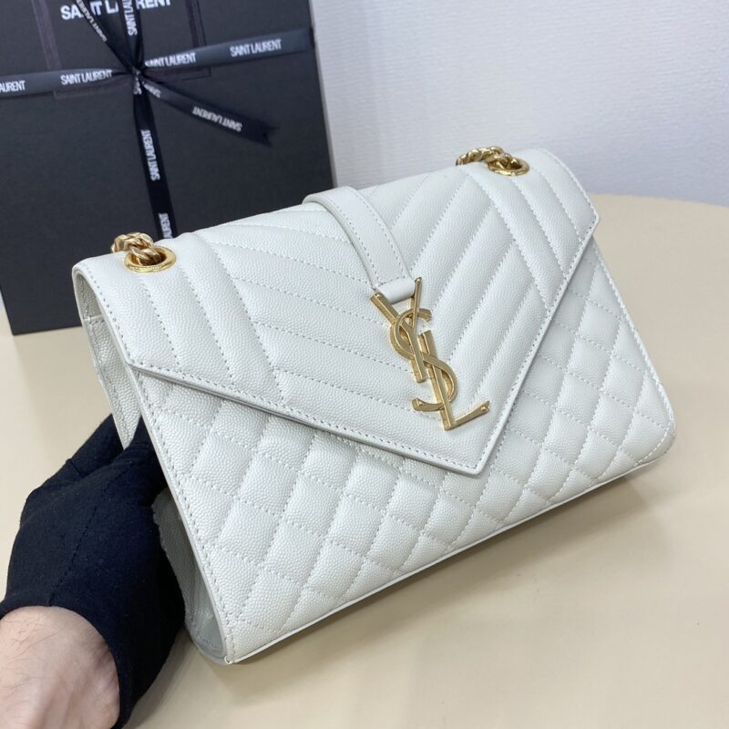 Replica YSL Envelope Crossbody White - premium-grade designer purse dupe