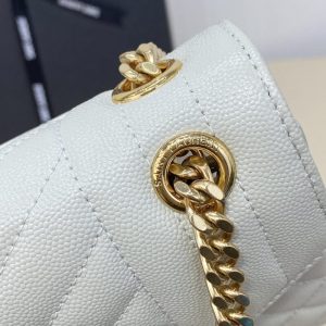 Replica YSL Envelope Crossbody White - realistic designer-inspired fake bag