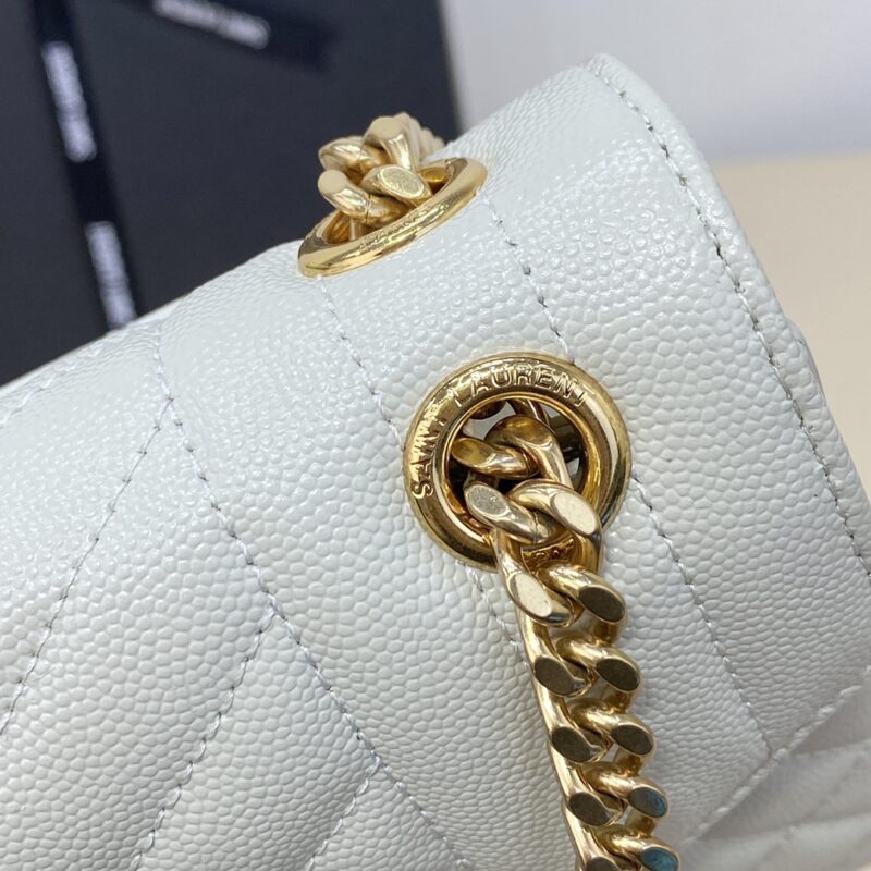 Replica YSL Envelope Crossbody White - realistic designer-inspired fake bag