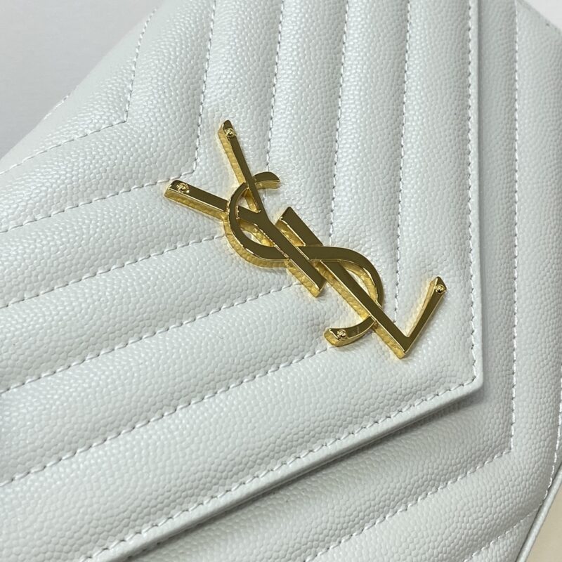 Replica YSL Envelope Clutch White - premium-grade designer purse dupe