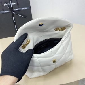 Replica YSL Loulou White Puffer - ultra-realistic fake designer tote