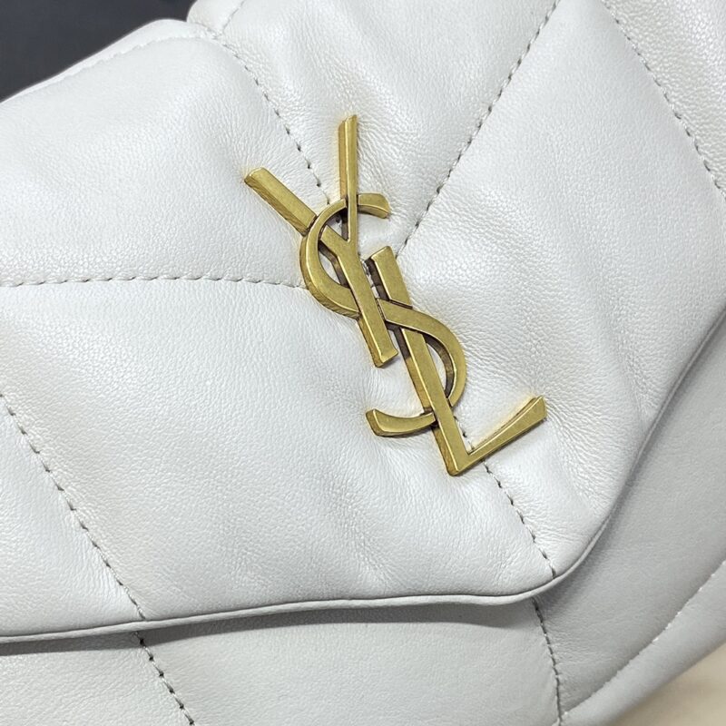 Replica YSL Loulou White Puffer - authentic-look luxury purse replica