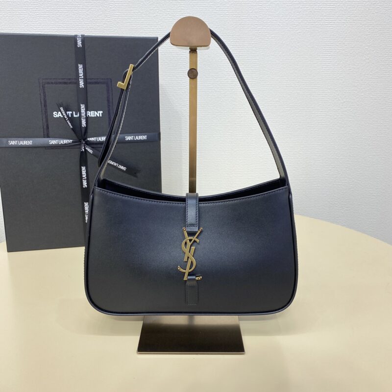 Replica YSL LE 5 A 7 Hobo Black - top-tier luxury replica shoulder bag