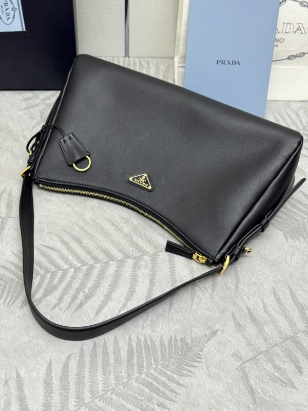 Replica Prada Prada Aimée Large Black - authentic-look luxury purse replica