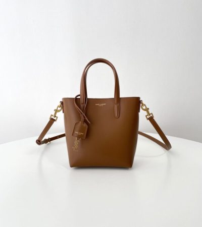 Replica YSL Tote Small Brown - realistic designer-inspired fake bag