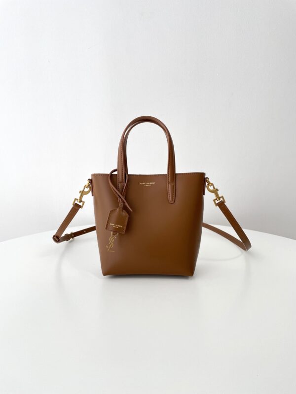 Replica YSL Tote Small Brown - realistic designer-inspired fake bag