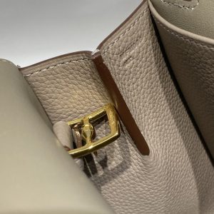 Replica Hermes Halzan Asphalt Gray - premium 1:1 fake handbag model