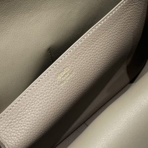 Replica Hermes Halzan Asphalt Gray - premium-grade designer purse dupe