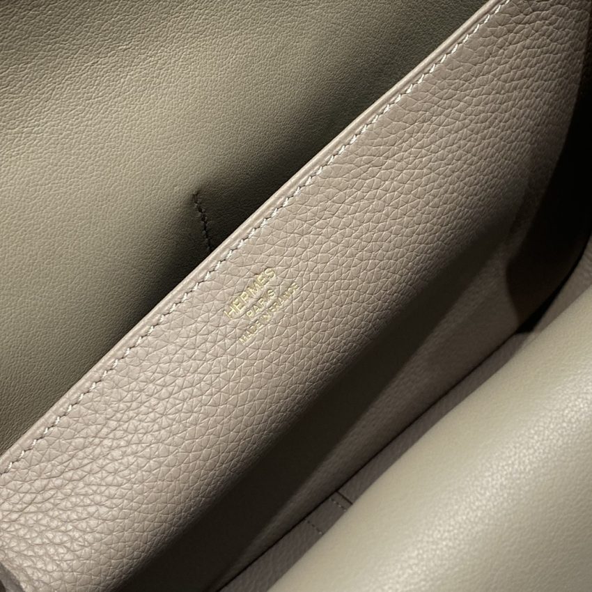 Replica Hermes Halzan Asphalt Gray - premium-grade designer purse dupe