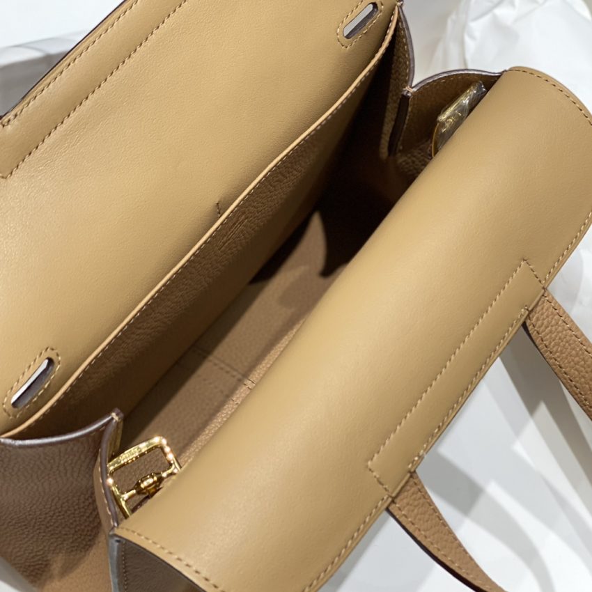 Replica Hermes Halzan Milk Tea - ultra-realistic fake designer tote