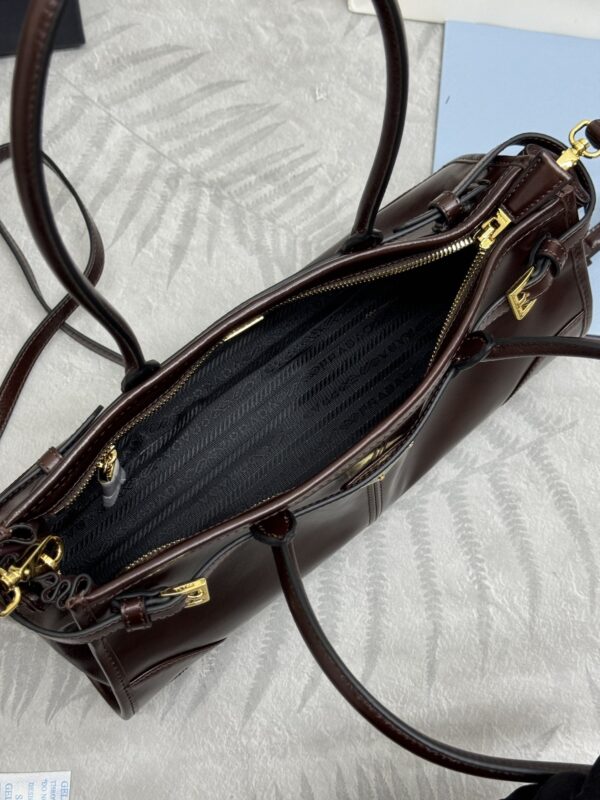 Replica Prada Naplak Patent Brown - ultra-realistic fake designer tote