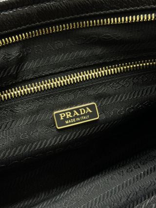 Replica Prada Black Leather bag - premium-grade designer purse dupe