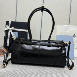 Replica Prada Black Leather bag - high-quality designer bag clone