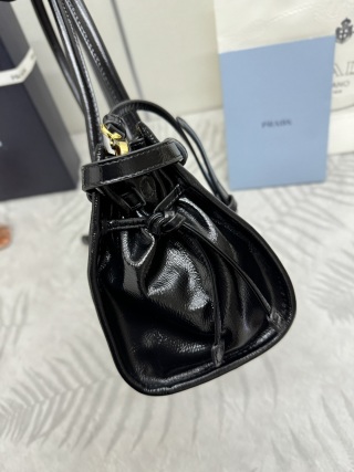 Replica Prada Naplak Patent Black - best quality luxury bag dupe